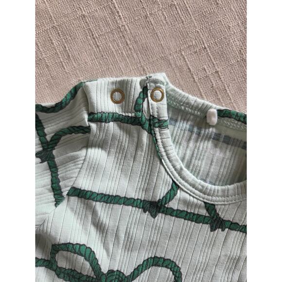 Mini Rodini Green Rope Bodysuit - Picture 3 of 6